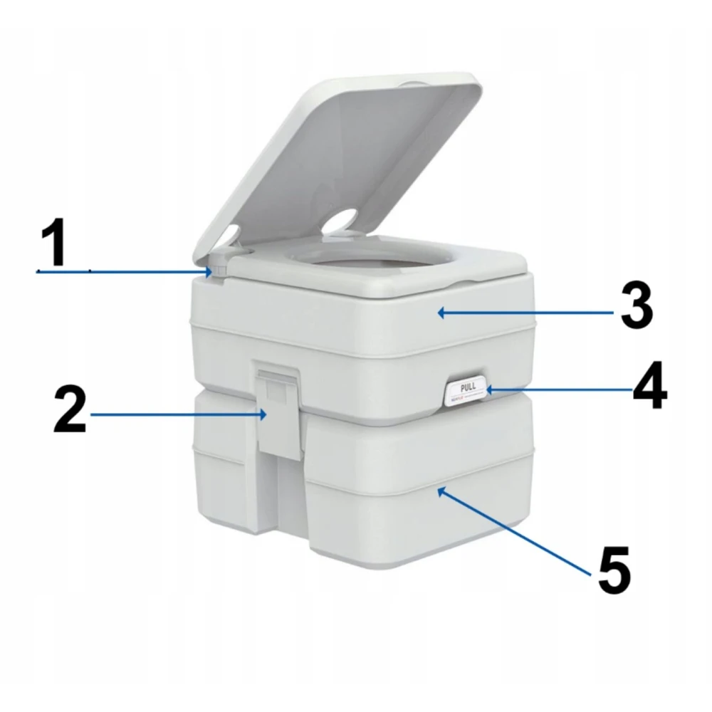 Toaleta wc turystyczna przenośna mobile 20 litrów