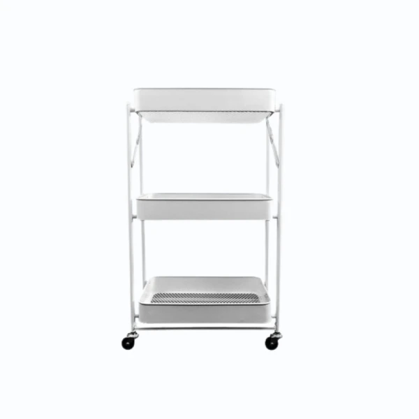 Wózek mobilny na kółkach regał składany 3 półki
