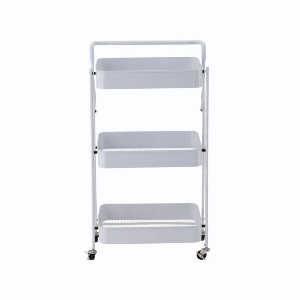 Wózek mobilny na kółkach regał składany 3 półki