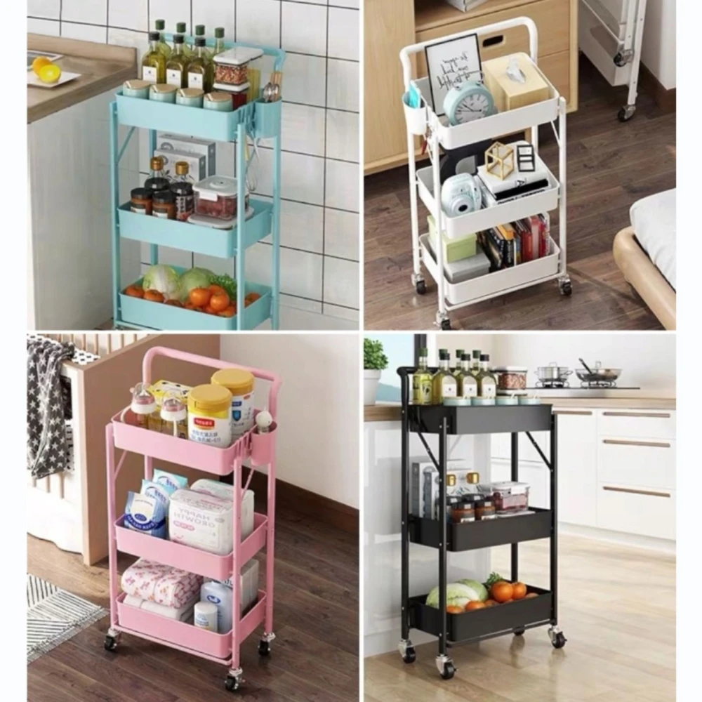 Półka łazienkowa kuchenna szafka na kółkach regał wóz