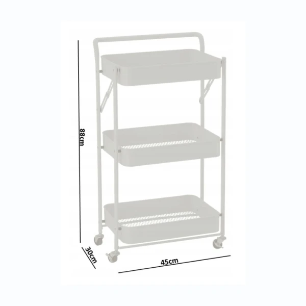Półka łazienkowa kuchenna szafka na kółkach regał wóz
