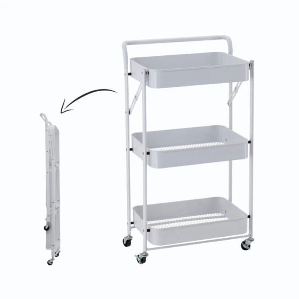 Półka łazienkowa kuchenna szafka na kółkach regał wóz