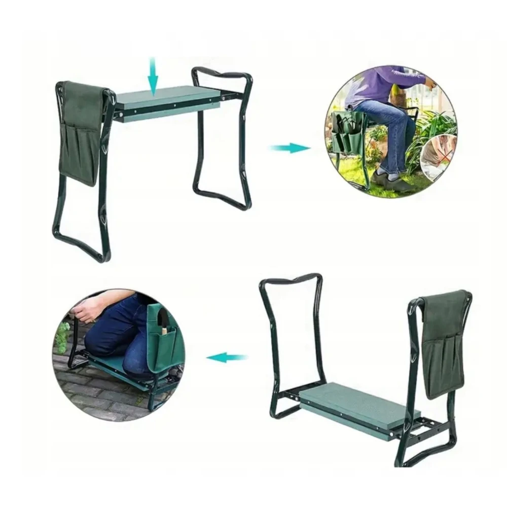 Klęcznik ogrodowy składany, taboret krzesło stołek do og