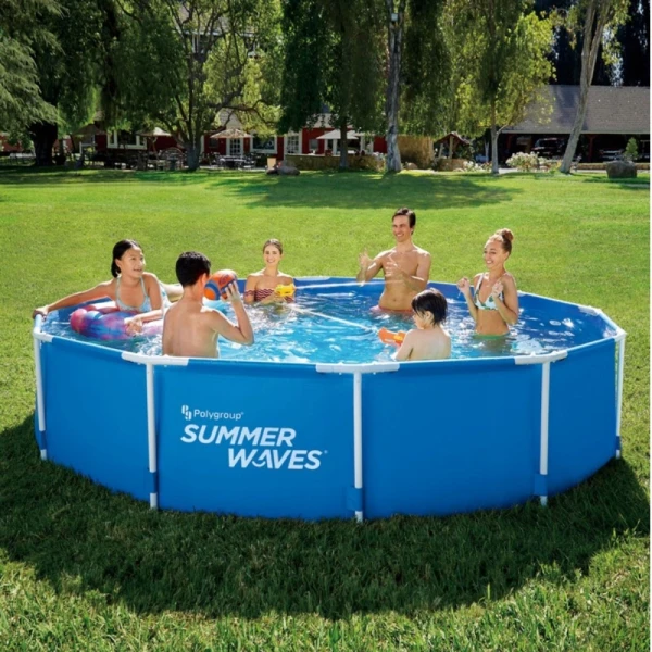 Basen Stelażowy Ogrodowy Okrągły Polygroup Limited 366 x 