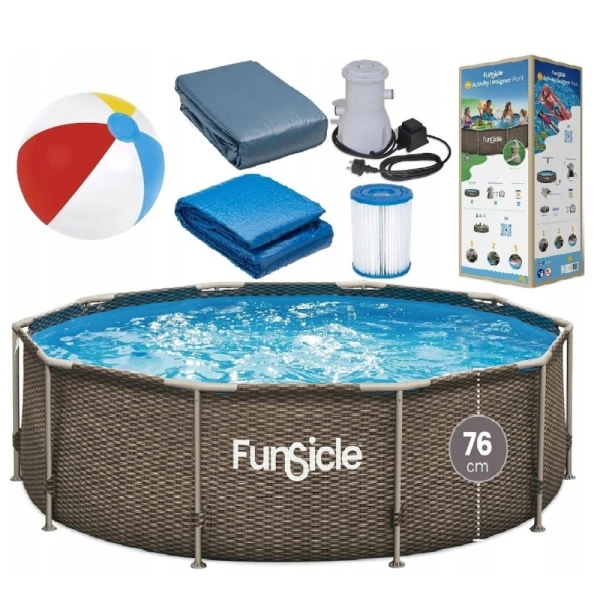 Basen Stelażowy Ogrodowy Okrągły Polygroup Limited 366 x 