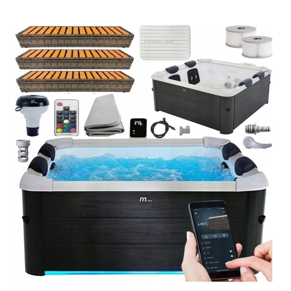 SPA Panelowe OSLO Sztywne 6-osobowe z Ozonem, Biczami Hydrom