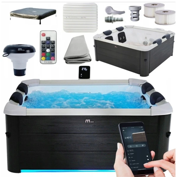 SPA Panelowe OSLO Sztywne 6-osobowe z Ozonem, Biczami Hydrom