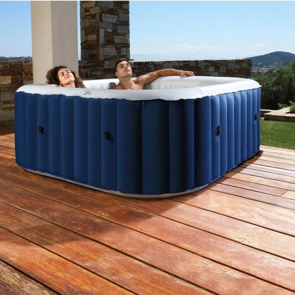 SPA Ogrodowe Dmuchane Kwadratowe Lite Orbit 185 cm z Hydroma