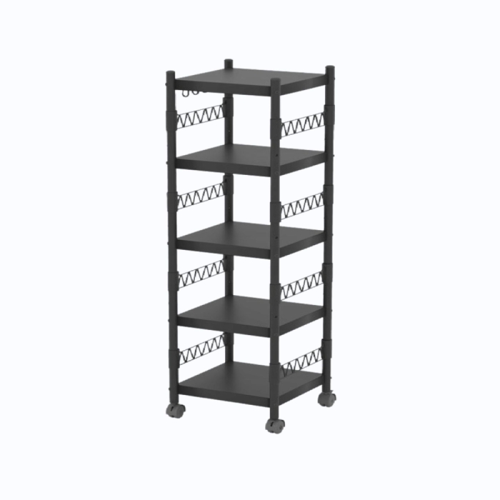 Regał metalowy magazynowy kuchenny łazienkowy na kółkach loft 175x40x40x cm