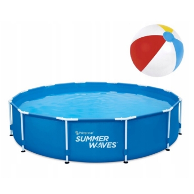 Basen Stelażowy Ogrodowy Okrągły Polygroup Limited 244 x 76 cm – Model 2025