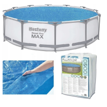 Pokrywa solarna do basenu stelażowego 457 cm Bestwa
